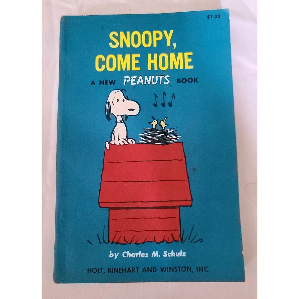 Snoopy Come Home by Charles M Schulz A Peanuts‎ Book Paperback Comic Strip VIDEO